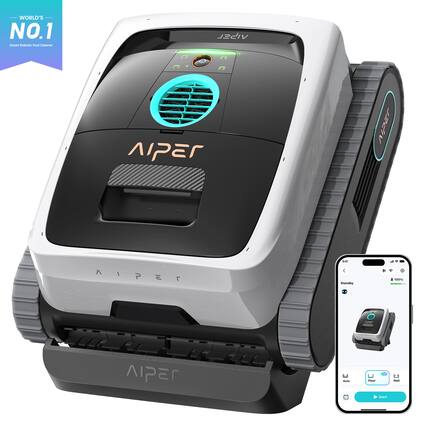 WORLD'S NO.1 Smart Robotic Pool Cleaner
NIPER
Standby 100% AUMT Aipar C Buta! T Start T -