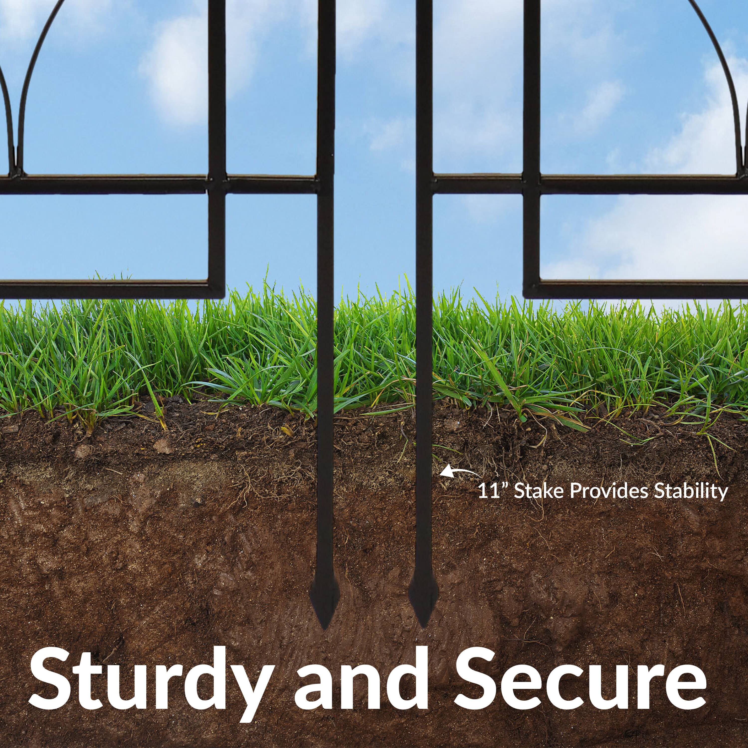 11" Stake Provides Stability  
Sturdy and Secure