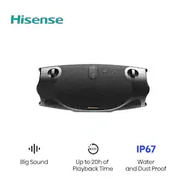 Hisense - Portable Speaker - Black
