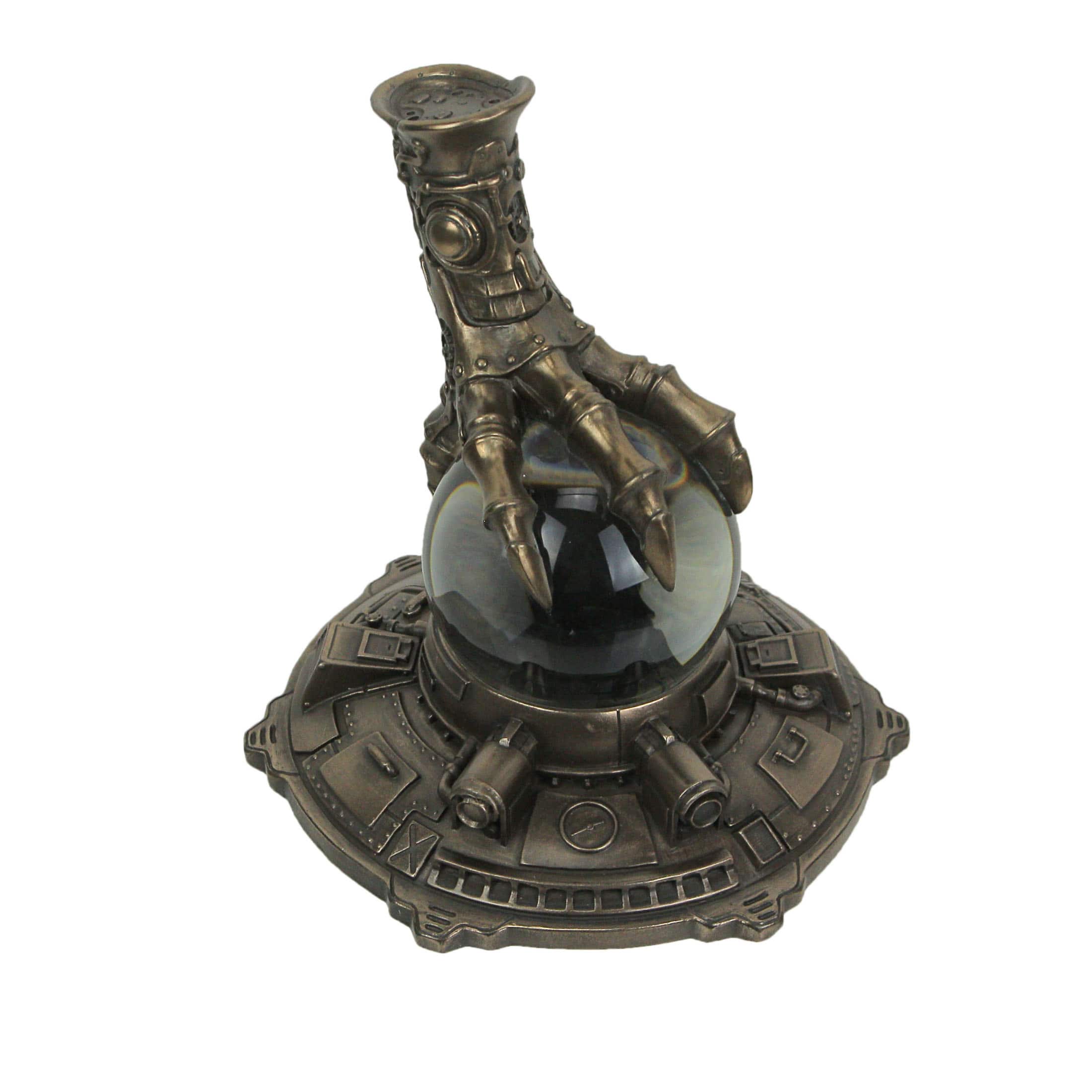 Veronese Design - Resin Steampunk Dragon Claw Crystal Ball Statue Decorative Glass Orb Art - Bronze price history on PriceWatchPro