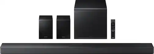 Samsung - Q-Series HW-QS750F 5.1.2 Ch Soundbar with Subwoofer and Rear Speakers - Titan Black