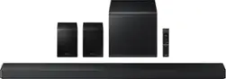 SAMSUNG Q-Series 5.1.2 Ch Soundbar with Subwoofer and Rear Speakers - Titan Black - Front_Zoom