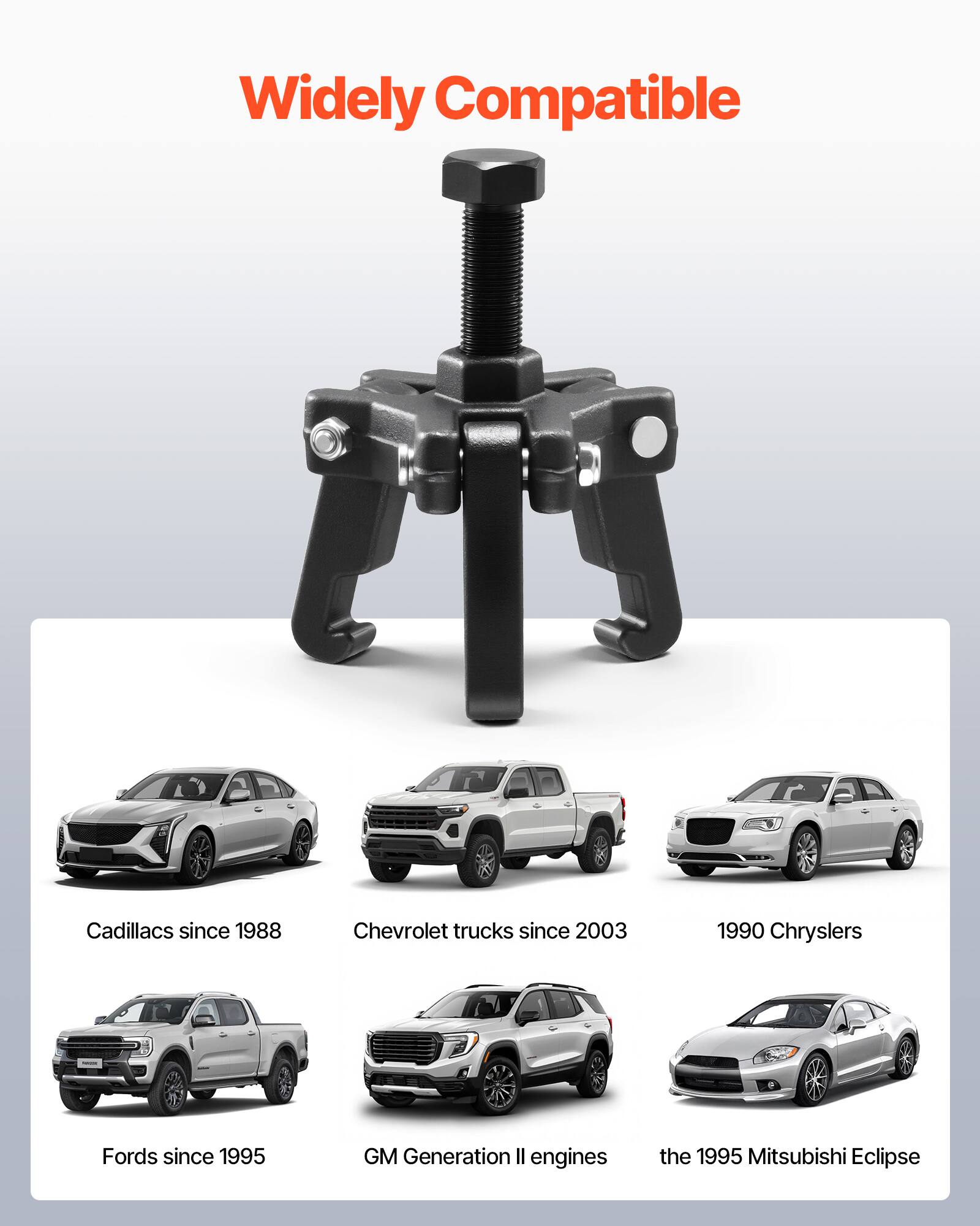 Widely Compatible

- Cadillacs since 1988
- Chevrolet trucks since 2003
- 1990 Chryslers
- Fords since 1995
- GM Generation II engines
- the 1995 Mitsubishi Eclipse