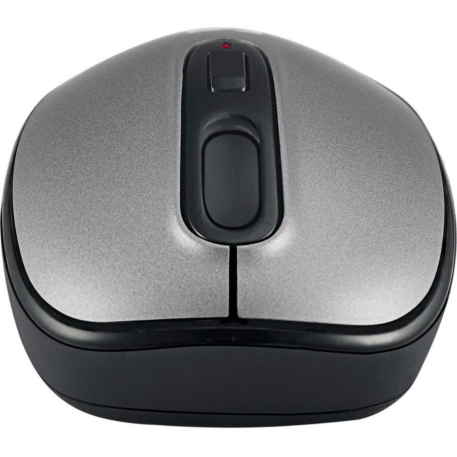 Alt View 5. Adesso - Adesso Antimicrobial Wireless Mouse - Optical - Wireless - 30 ft - Radio Frequency - 2.40 GHz - Black, Gray - USB - 1600 - Black,Gray.