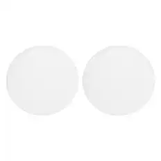 Front. Unique Bargains - Universal Speaker Grills Cover without Frame, Metal Mesh Subwoofer Cover Guard Protector for Car Home Audio, 2pcs - White.