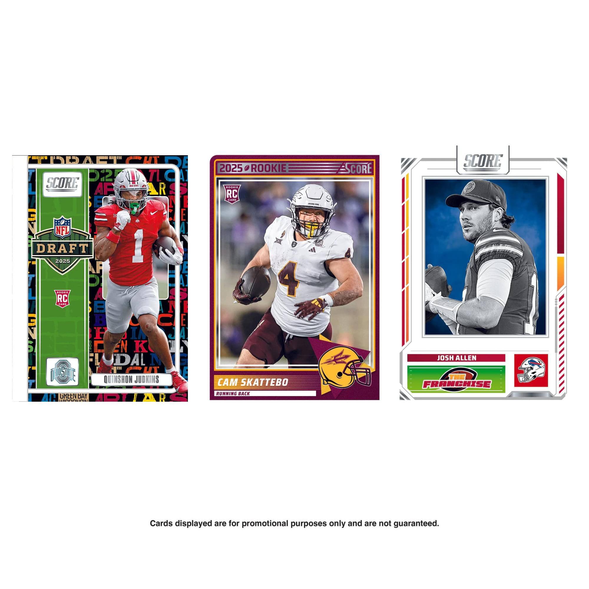 D22 0 TL CA SCORE AF R 7 2025 ROOKIE RC CORE SCORE NFL DRAFT 2020 1 AF RC E B F IA N K LODAL QUINSHON JUOKINS BKLENDAT BAI d E 4 A SKATTEBO PURRIRE DALA JOSH ALLEN FRANCHISE .!.!!!!!!!!!! Cards displayed are for promotional purposes only and are not guaranteed.