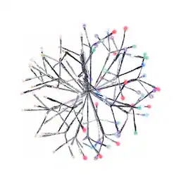 Celebrations - LED Multi Shimmering Sphere 12 in. Hanging Decor - Multicolored