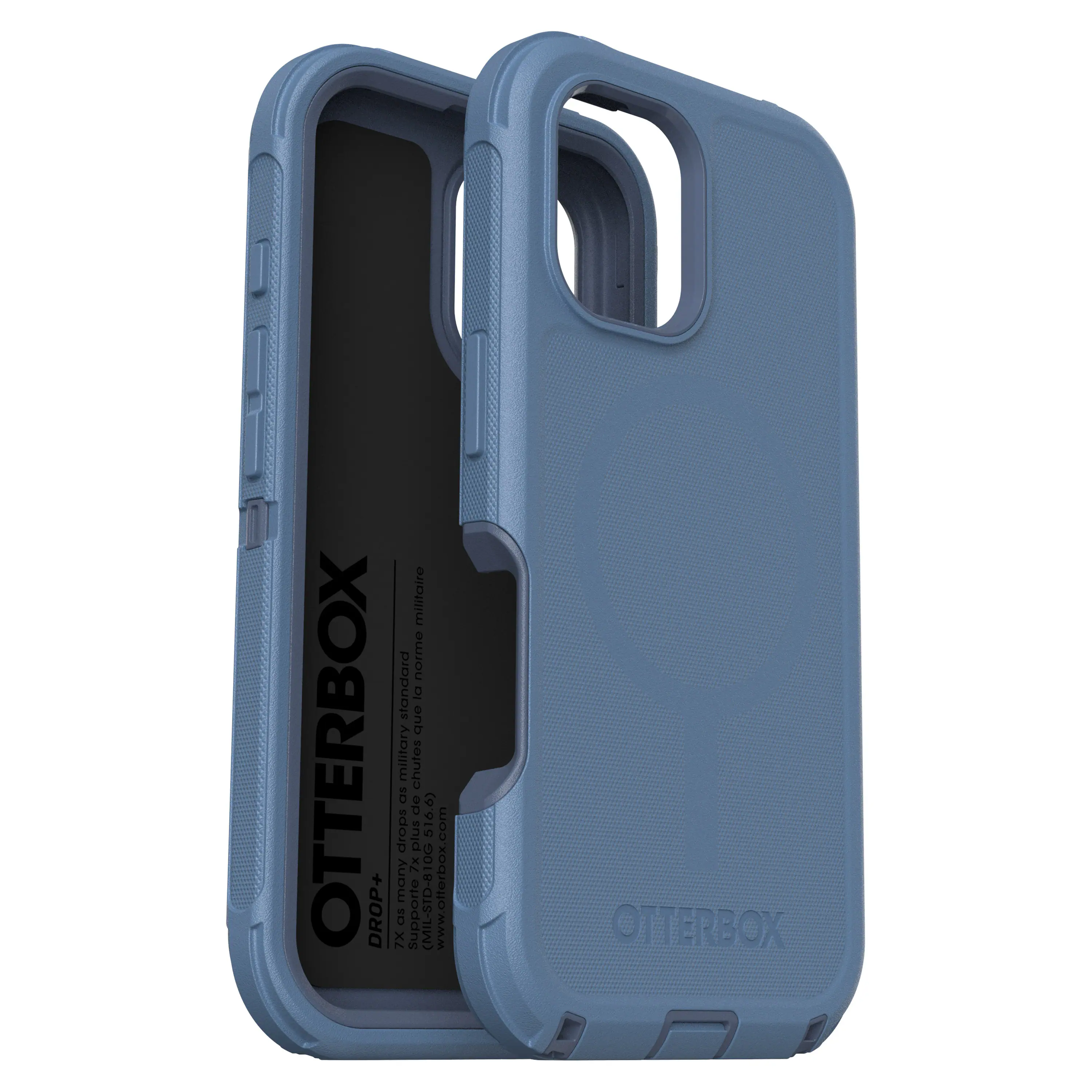 OtterBox - Defender Series Pro Hard Shell for MagSafe for Apple iPhone 16 - Baby Blue Jeans