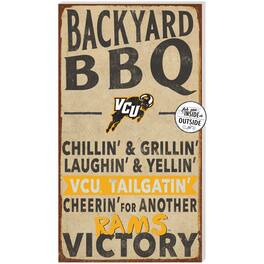 Jardine - VCU Rams 11" x 20" Indoor/Outdoor BBQ Sign - Brown