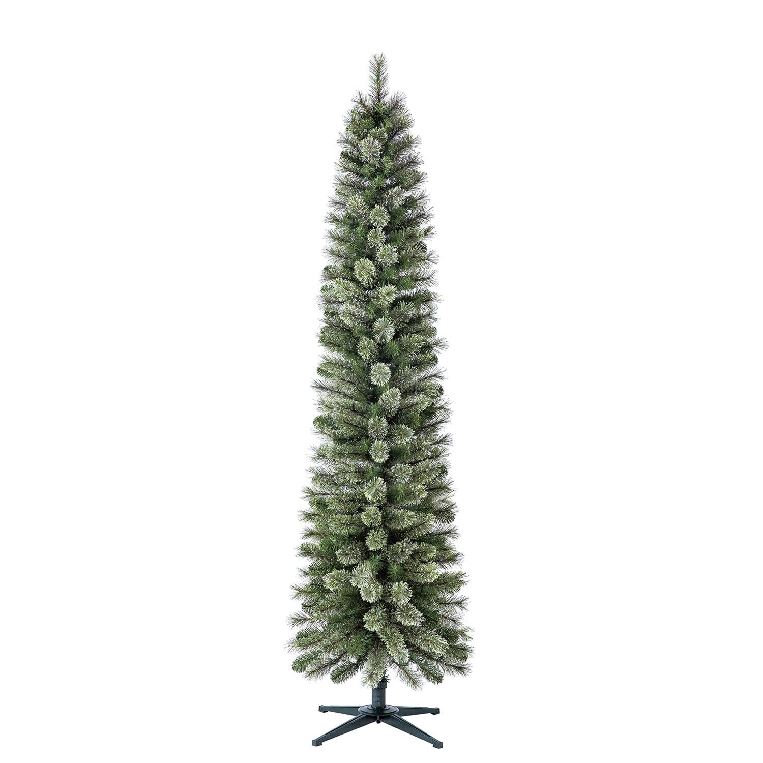Alt View 5. Home Heritage - Home Heritage Stanley 7' Pine Artificial Christmas Tree, PreLit 350 Clear Lights - 7ft. Clear.