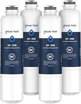 GLACIER FRESH - Compatible with Samsung DA29-00020B Refrigerator Water Filter (4 PACK)