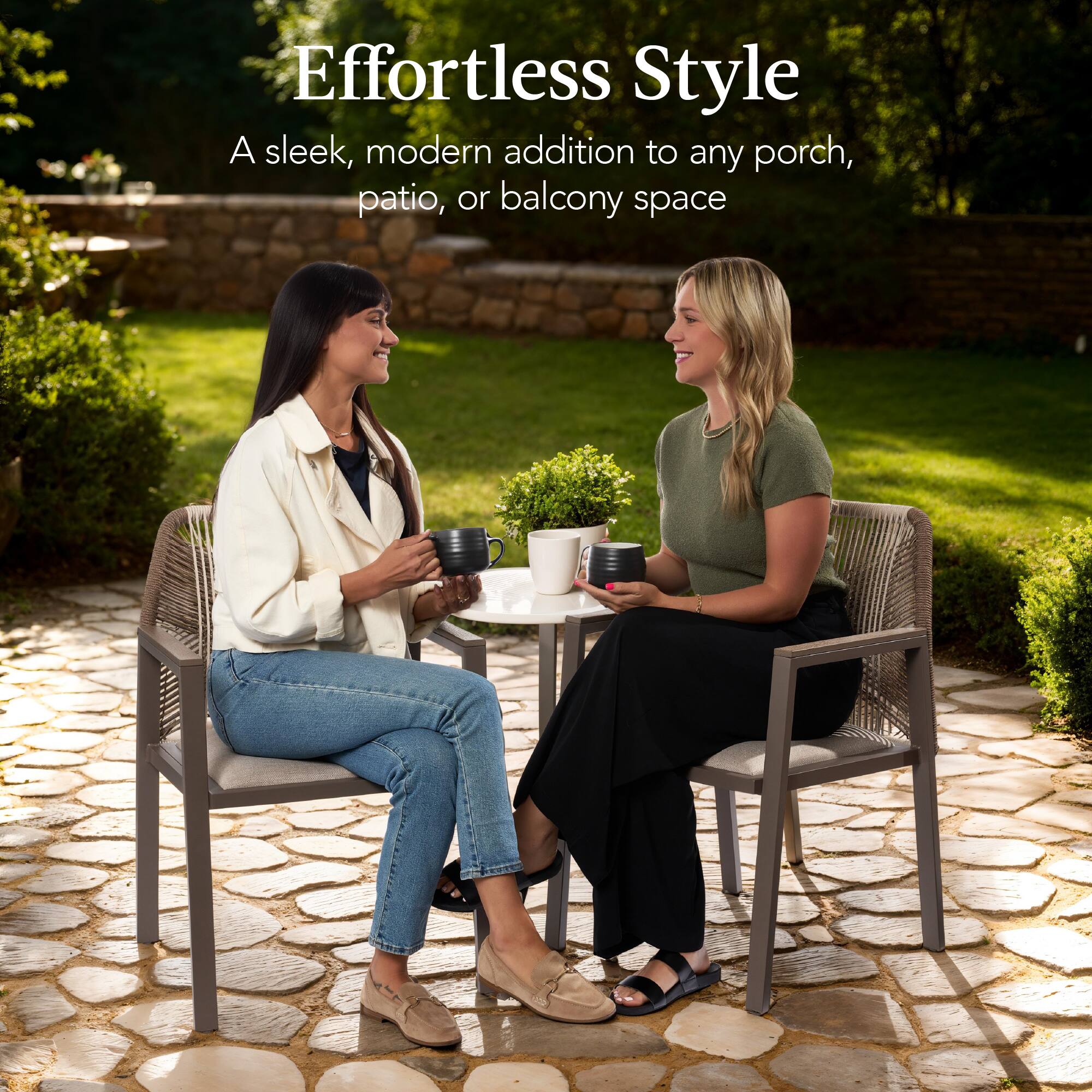Effortless Style

A sleek, modern addition to any porch, patio, or balcony space