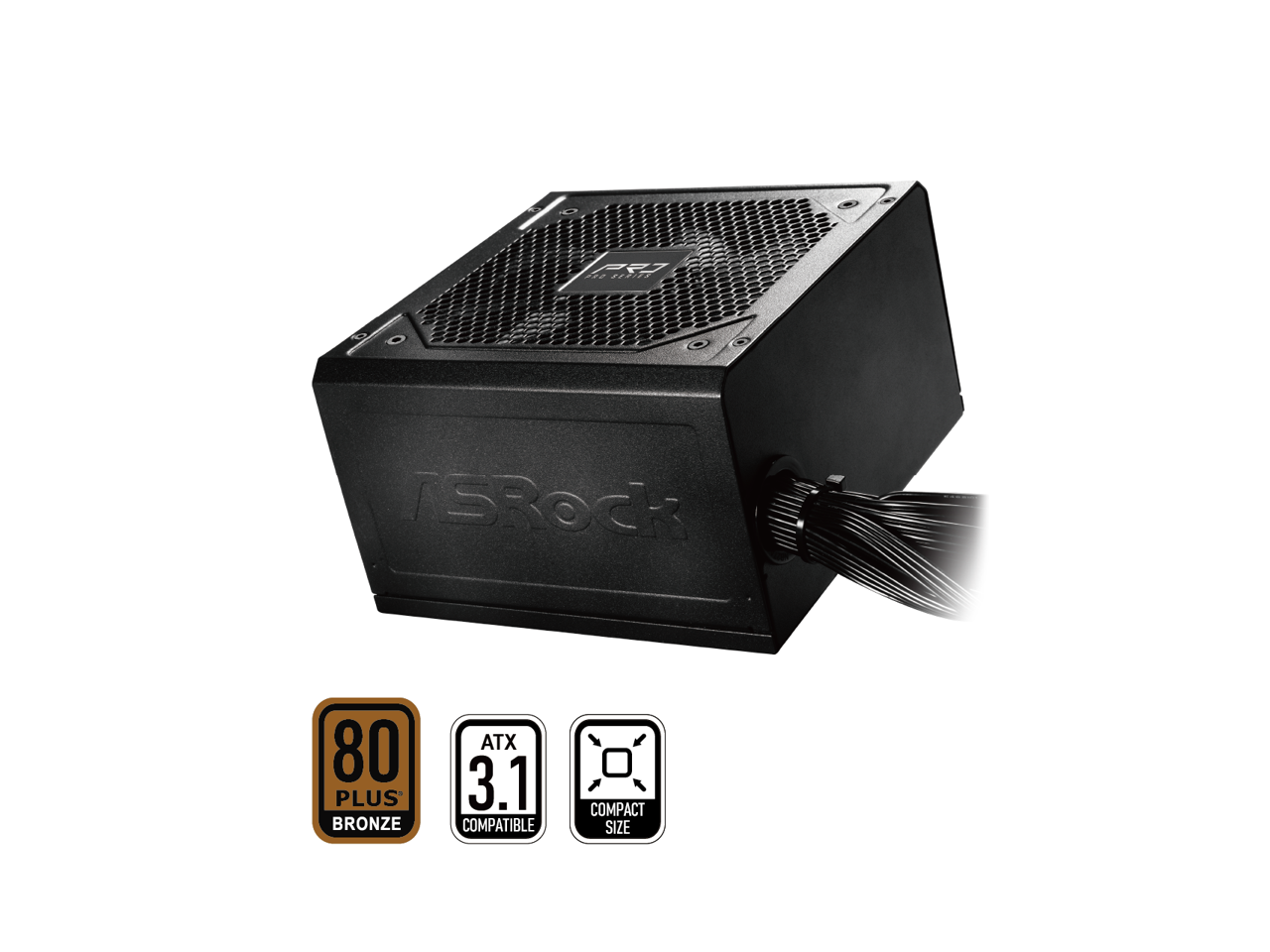 F 2100 ASRock 80 PLUS BRONZE ATX 3.1 COMPATIBLE COMPACT SIZE