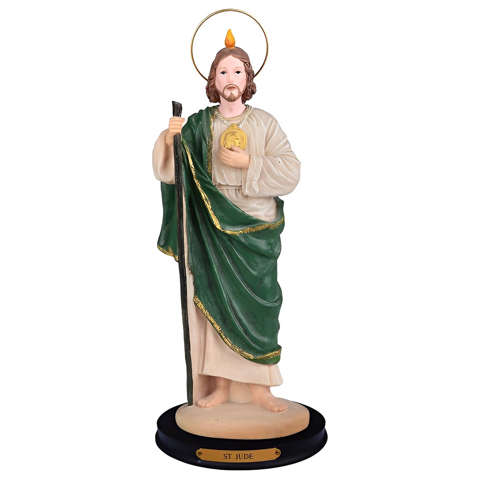 FC Design - 16"H Saint Jude Holy Figurine Statue Desk Tabletop Home Decor Gift - Multi-Color
