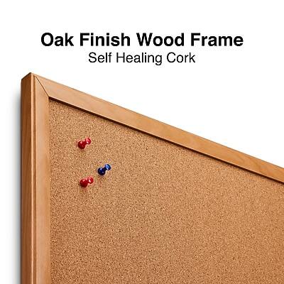 Oak Finish Wood Frame  
Self Healing Cork