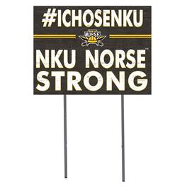 Jardine - Northern Kentucky University Norse 18" x 24" I Chose Yard Sign - Black