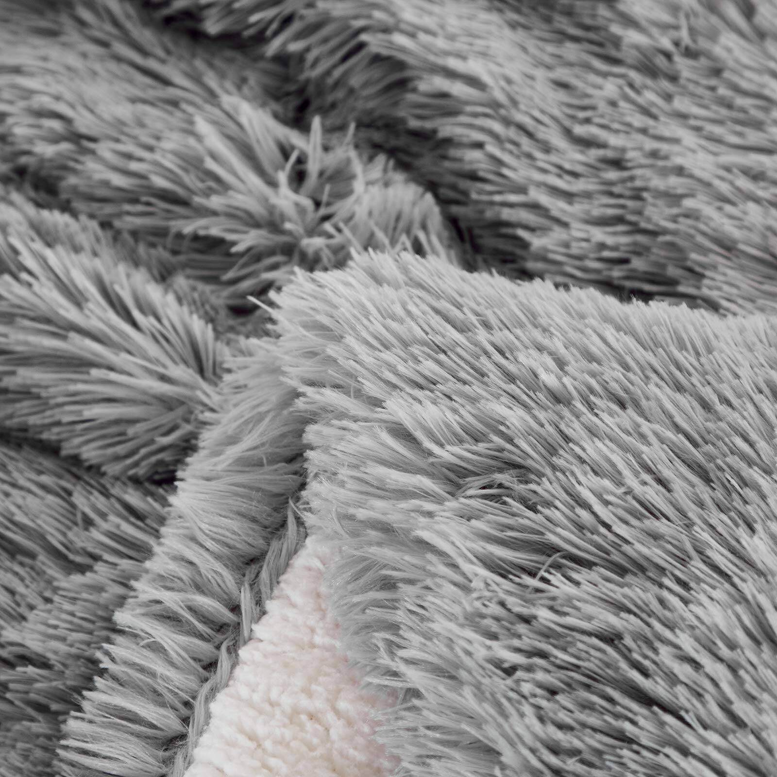 Alt View 2. Stylel Star - 3-piece Plush Shaggy Comforter Set Full/queen Size Luxury Faux Sherpa Reversible Bedding Ultra Cozy Warm Fluffy... - Pink-King (100"x88").