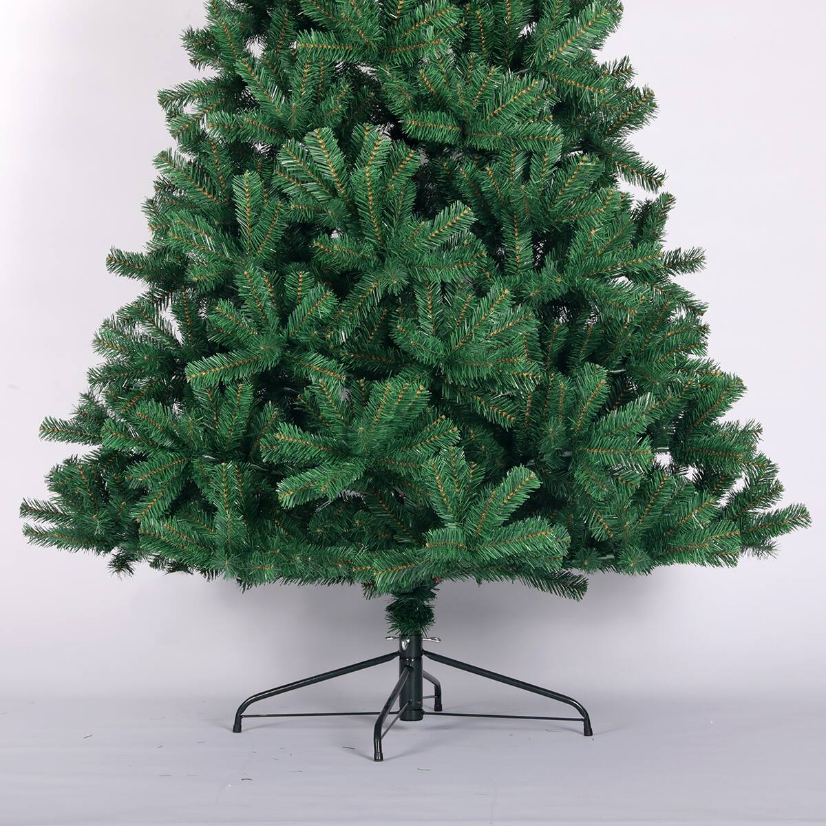 Alt View 1. APRILSOUL - 6FT Artificial Christmas Tree Full Natural Spruce PVC Fir Foldable Metal Stand Unlit Green​ - Green.