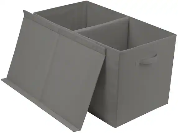 Front. Sorbus - Sorbus Toy Chest with Flip-Top Lid, Kids Collapsible Storage for Nursery, Playroom, Closet, Home Organization - Gray.