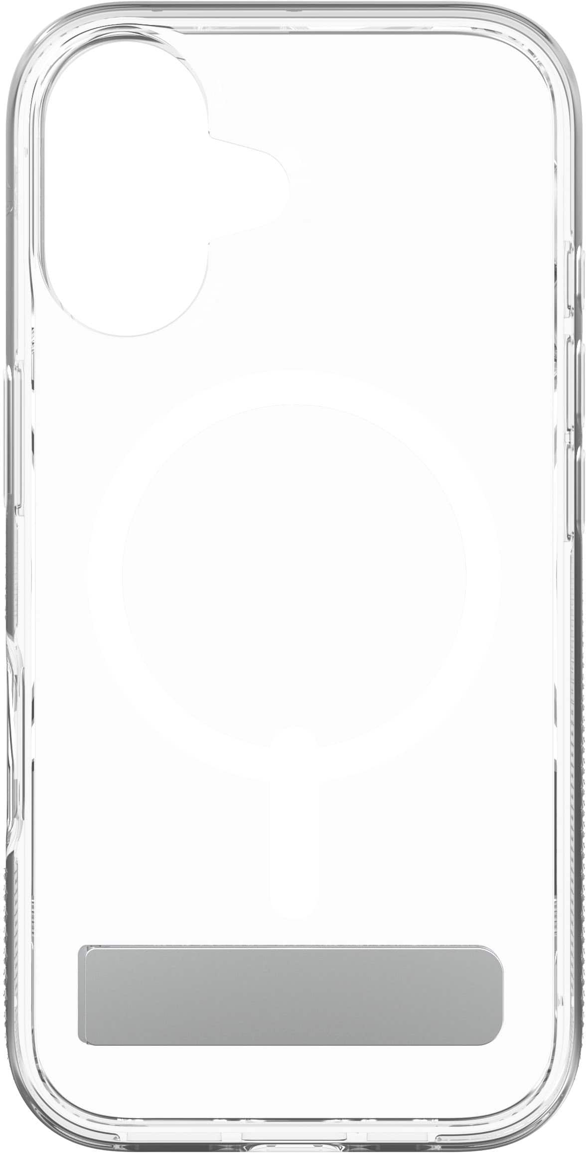 Alt View 16. ZAGG - Crystal Palace Snap MagSafe Compatible Case w/ Kickstand for Apple iPhone 16 - Clear.