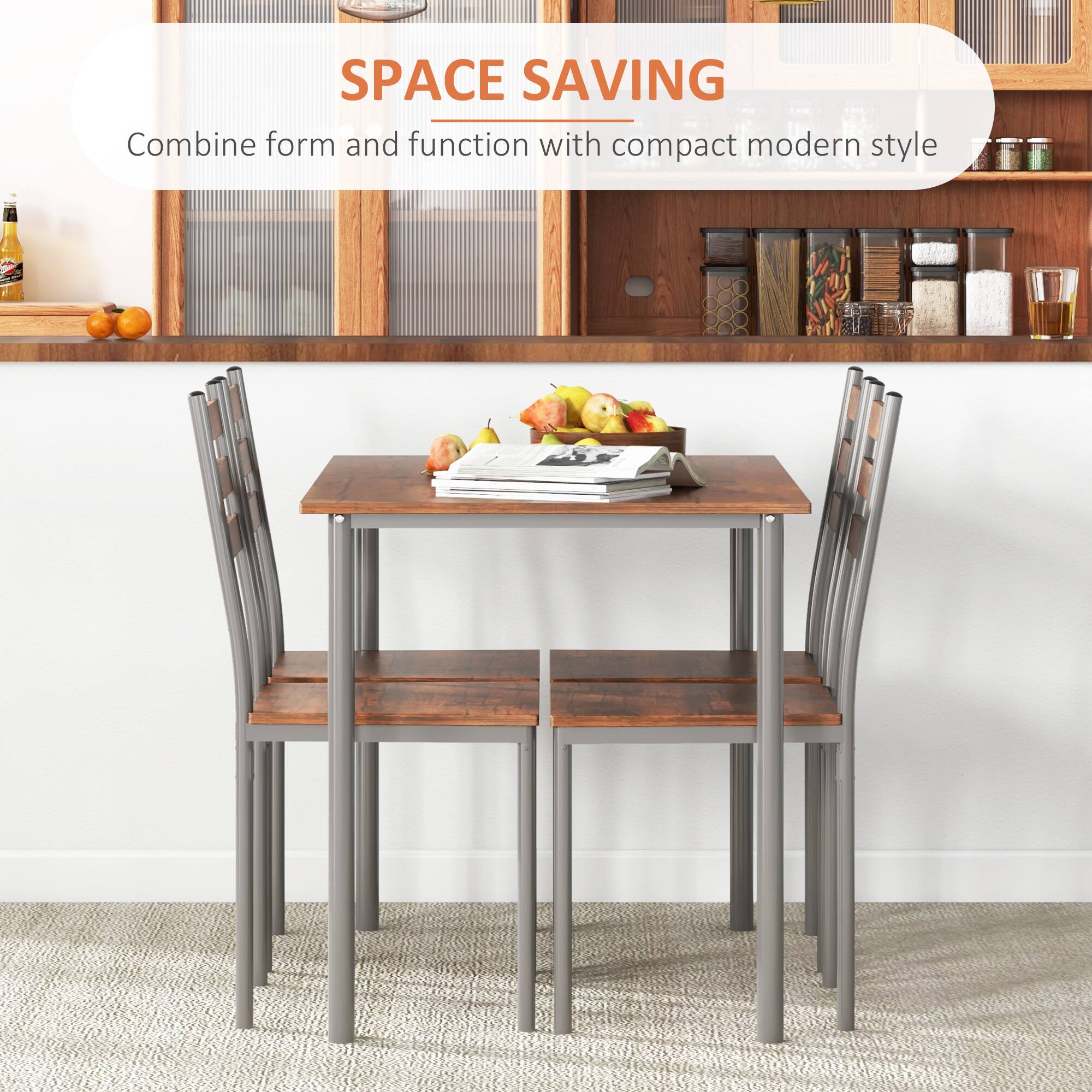 SPACE SAVING  
Combine form and function with compact modern style