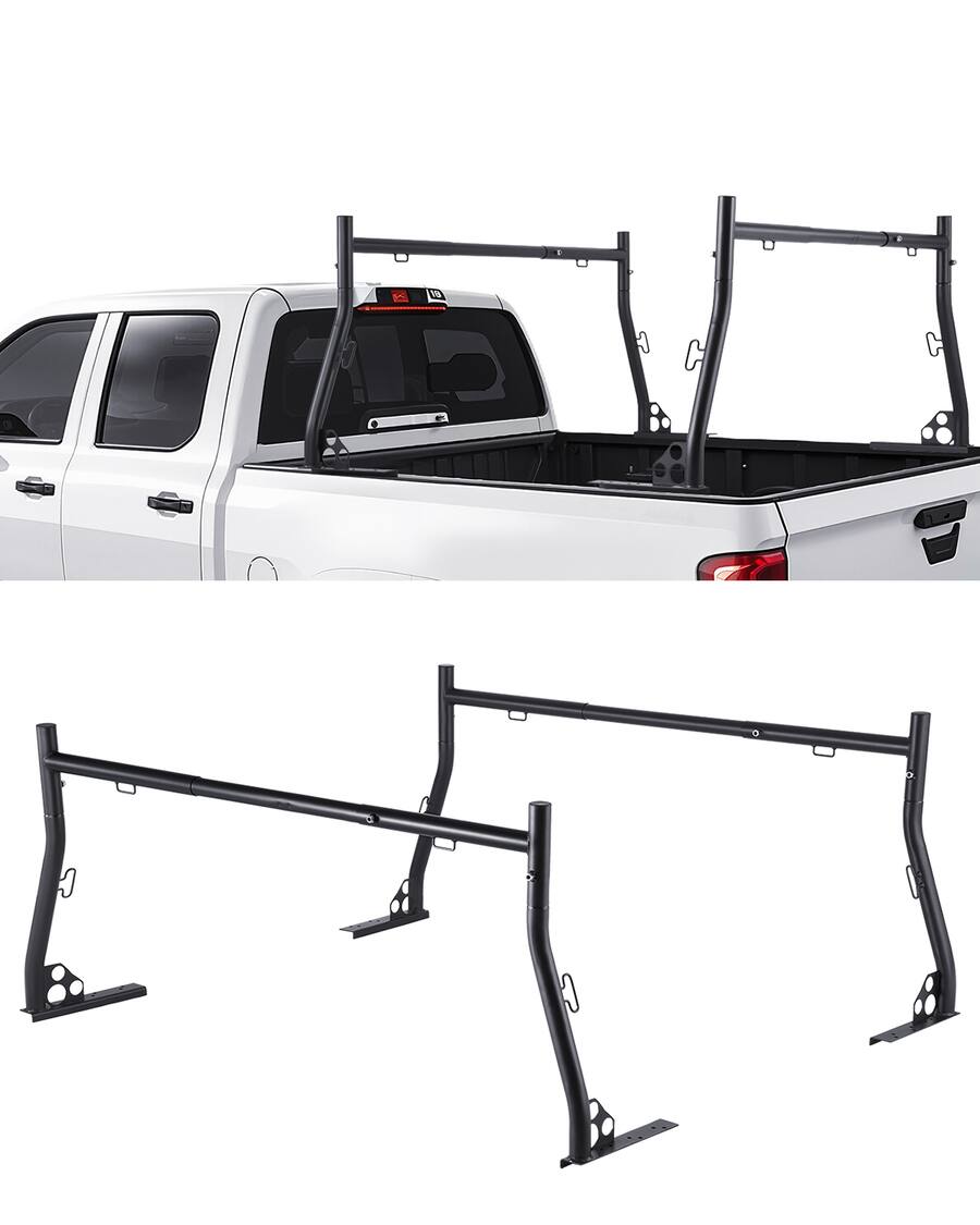 VEVOR Truck Ladder Rack, 49 73 in Width, Extendable Universal Cargo ...