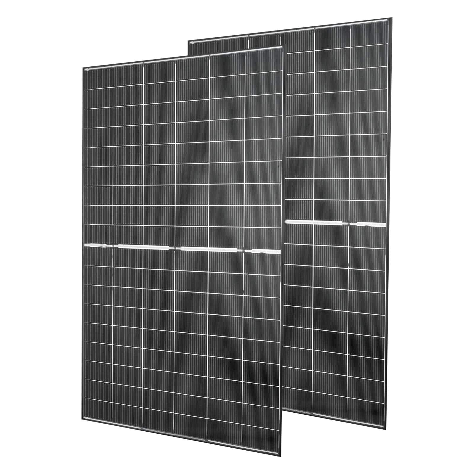 VEVOR - 2PCS 400W Bifacial Solar Panels, 16BB N-Type Monocrystalline PV Module 24% Efficiency, IP65 Waterproof Solar Panel - Black