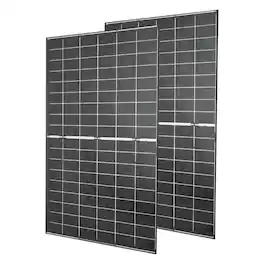 VEVOR - 2PCS 400W Bifacial Solar Panels, 16BB N-Type Monocrystalline PV Module 24% Efficiency, IP65 Waterproof Solar Panel - Black