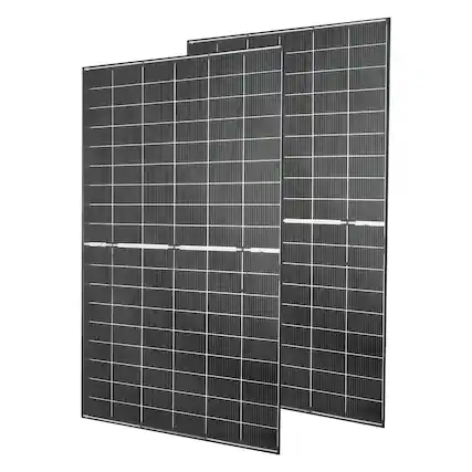 Front. VEVOR - 2PCS 400W Bifacial Solar Panels, 16BB N-Type Monocrystalline PV Module 24% Efficiency, IP65 Waterproof Solar Panel - Black.