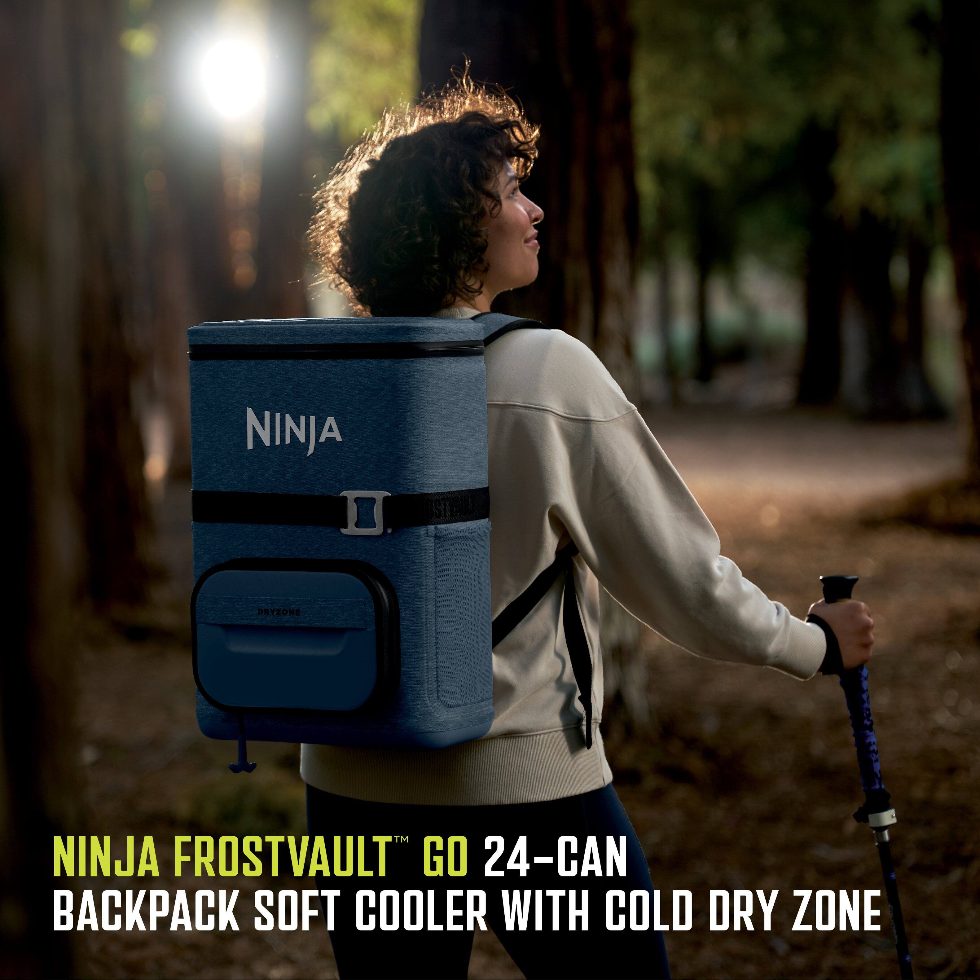 NINJA FROSTVAULT™ GO 24-CAN BACKPACK SOFT COOLER WITH COLD DRY ZONE