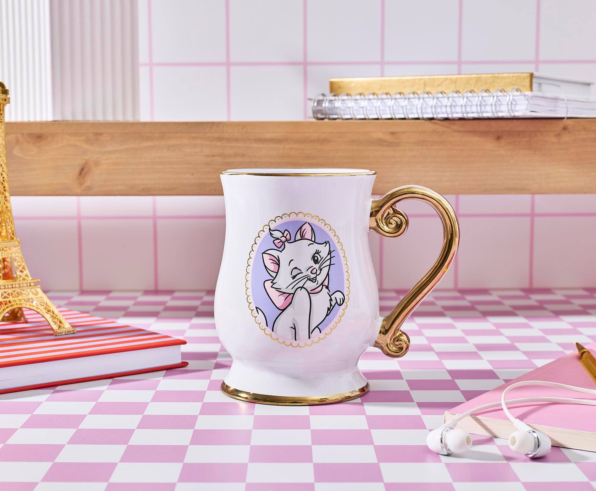 Alt View 3. Silver Buffalo - Disney The Aristocats Marie 18-Ounce Ceramic Footed Mug - White.