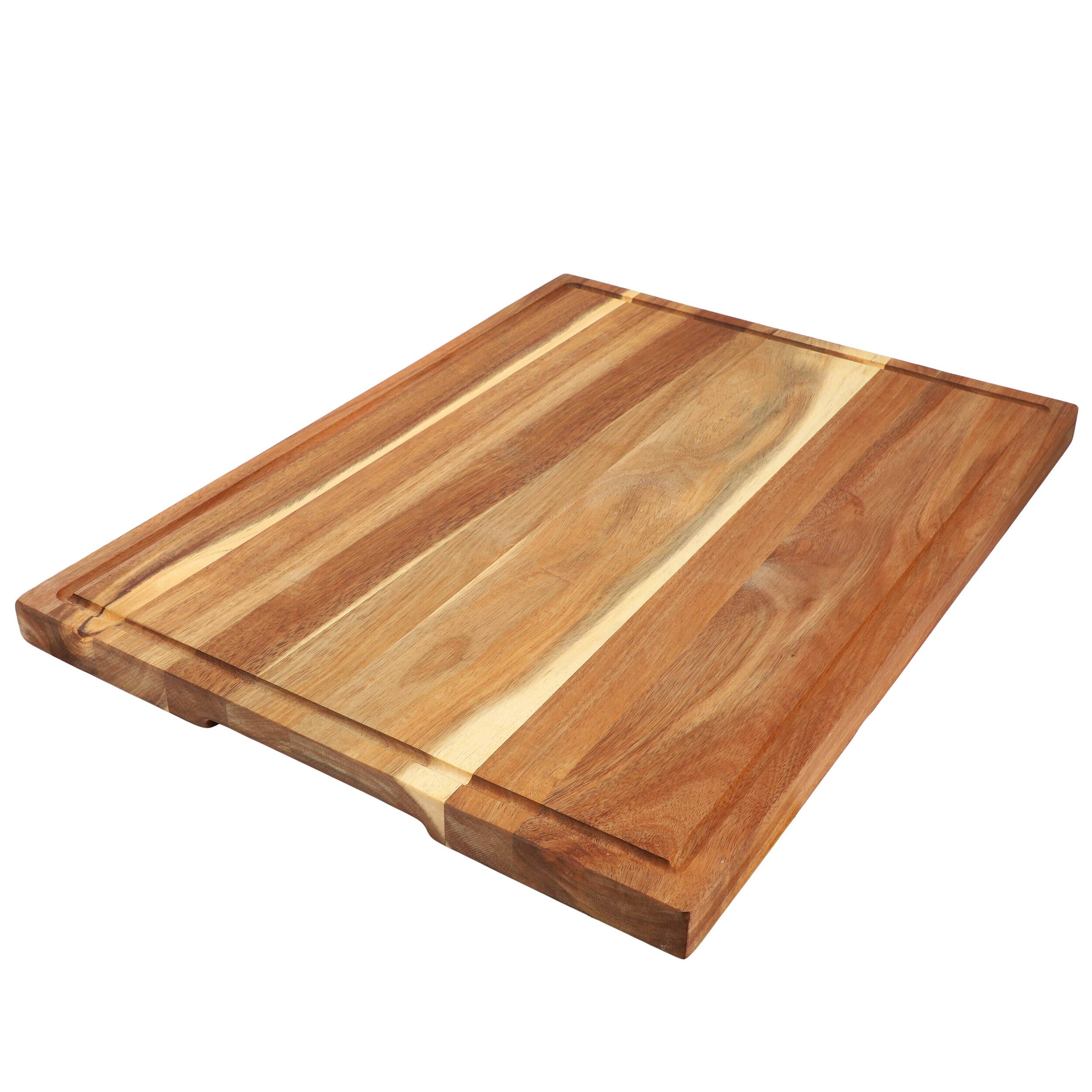 Alt View 6. MegaChef - MegaChef Acacia Wood 24 x 18 Inch Large Cutting, Prep and Serving Butcher Cutting Board - Brown.