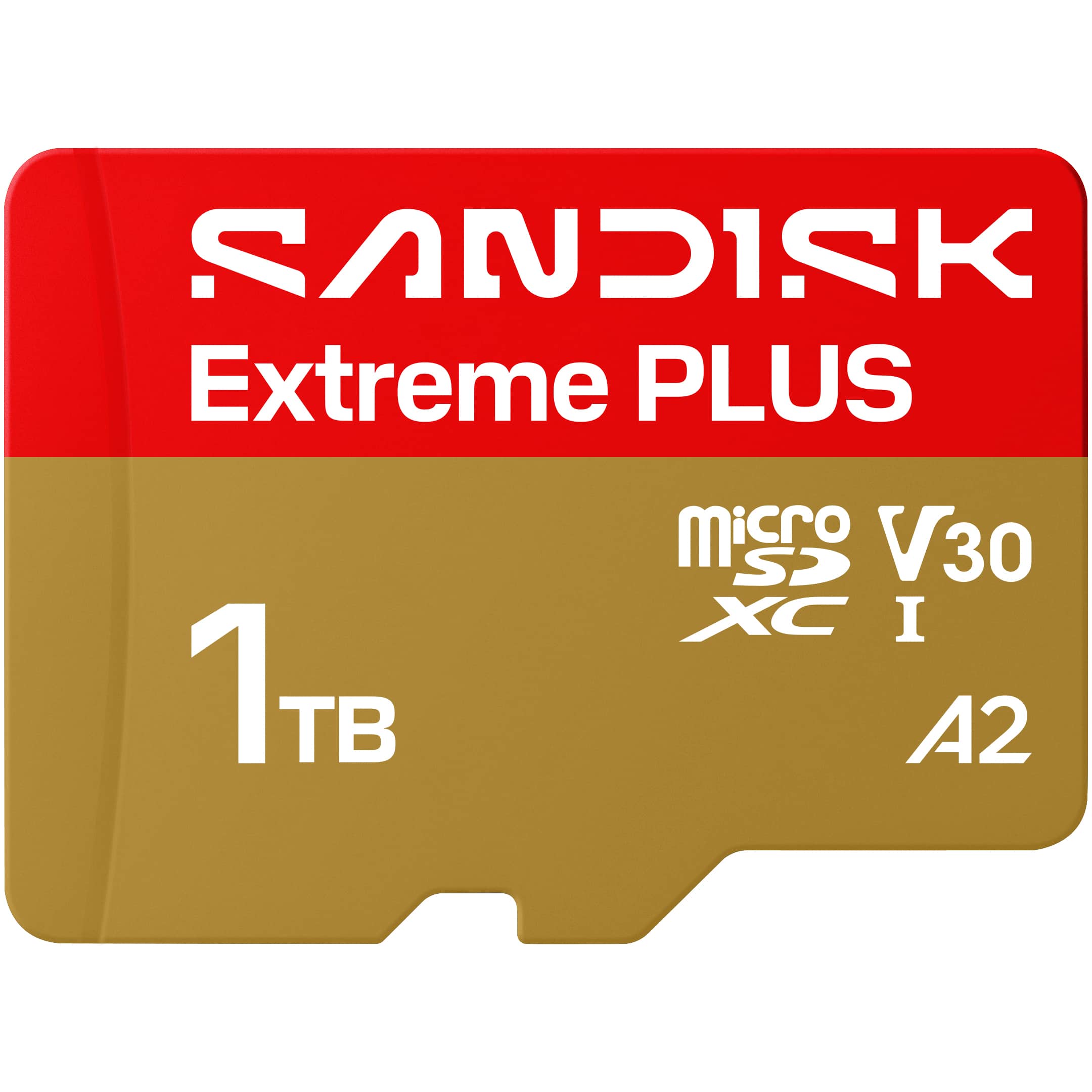 SANDISK - 1TB Extreme PLUS microSDXC UHS-I Memory Card with Adapter, R/W up to 250/170MB/s