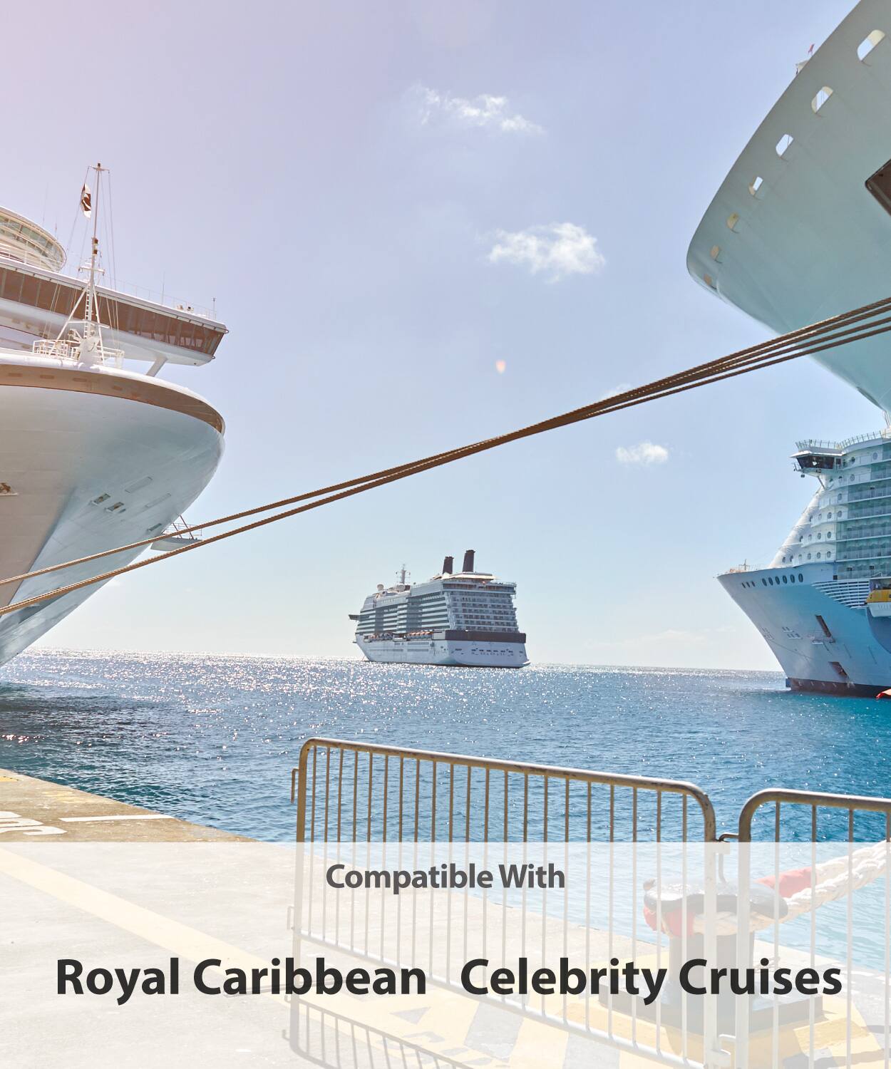 Compatible With
Royal Caribbean
Celebrity Cruises