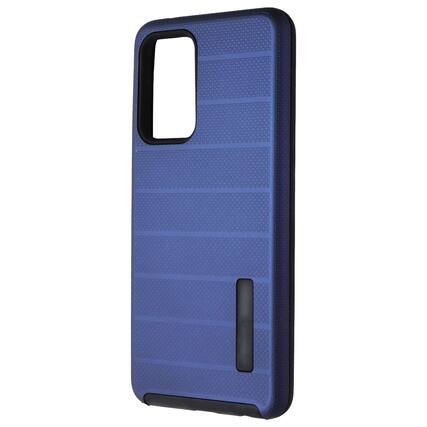 Front. Mybat - Mybat Textured Slim Case for Samsung Galaxy A52 5G - Dark Blue / Black - Blue.