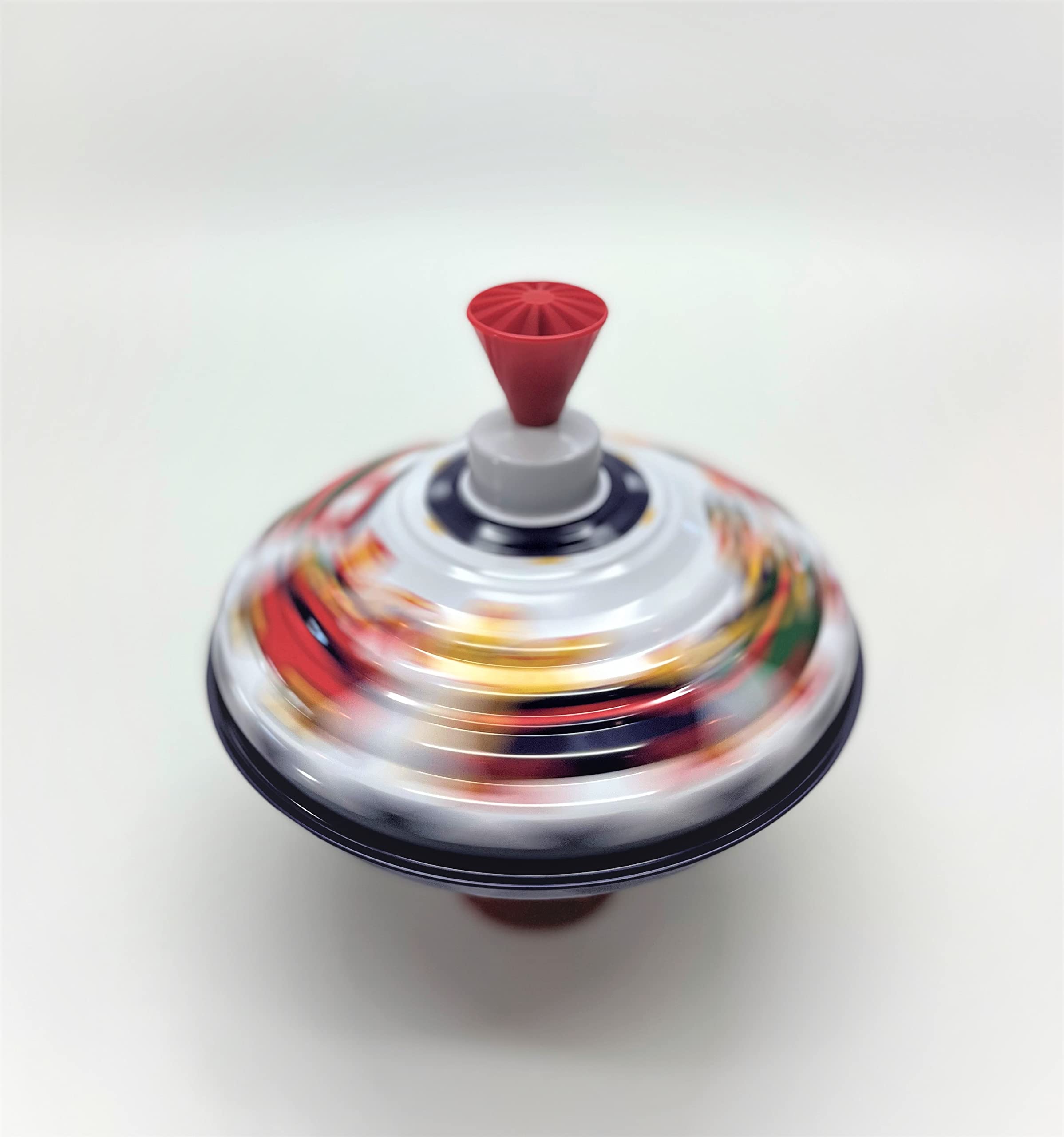 Left. KSM Toys - Bolz Playbox Music Spinning Top Toy for Children, The Funny Buzzing Hum Gets Louder As The Top Spins Faster, So Durable - Blue.