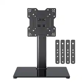Hanke - Universal Swivel Tv Stand Base Table Top For 23- Tvs 70 Degree 6 Height Adjustable Monitor Mount Max Vesa 4 - 400x400mm Vesa