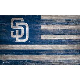 Fan Creations - San Diego Padres 11'' x 19'' Distressed Flag Sign - Multicolor