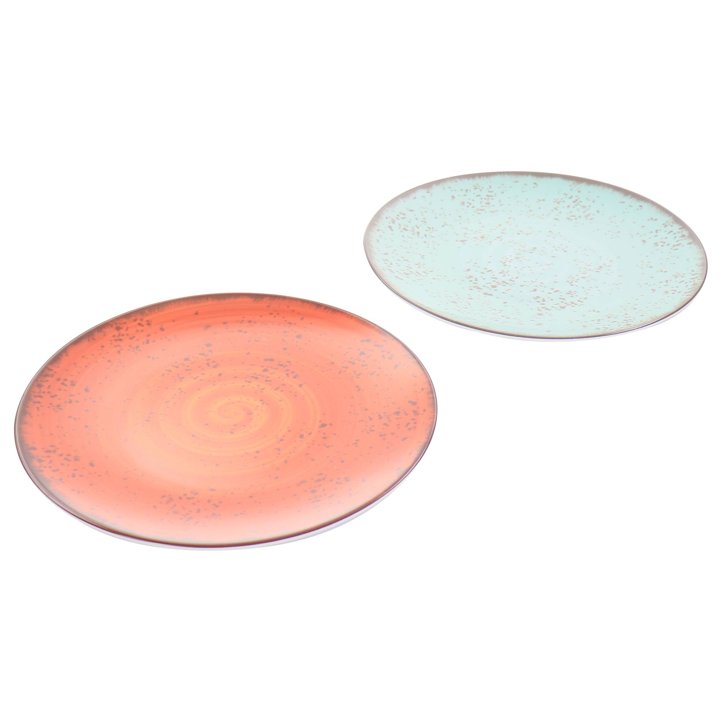 Alt View 4. Elama - Elama Pryce 12 Piece Melamine Dinnerware Set in Assorted Colors - Multi.