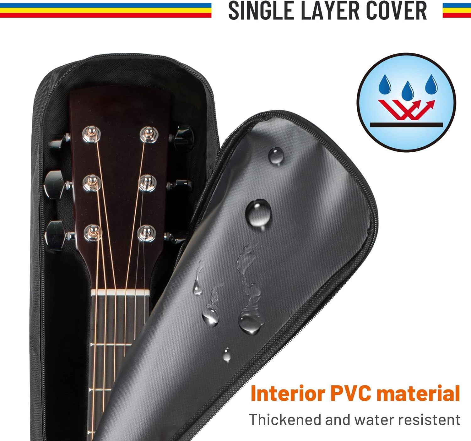 SINGLE LAYER COVER

Interior PVC material  
Thickened and water resistant