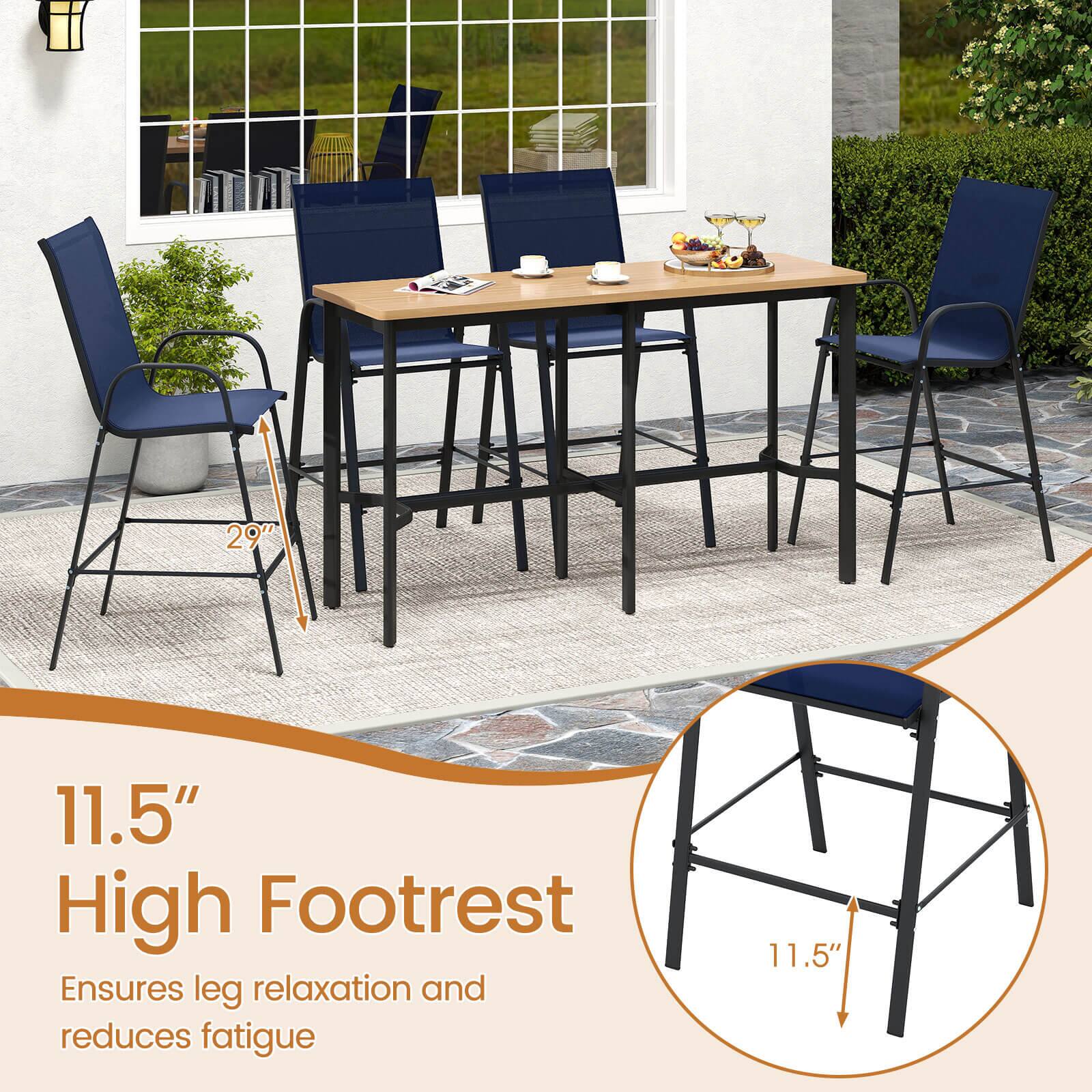 11.5" High Footrest  
Ensures leg relaxation and reduces fatigue