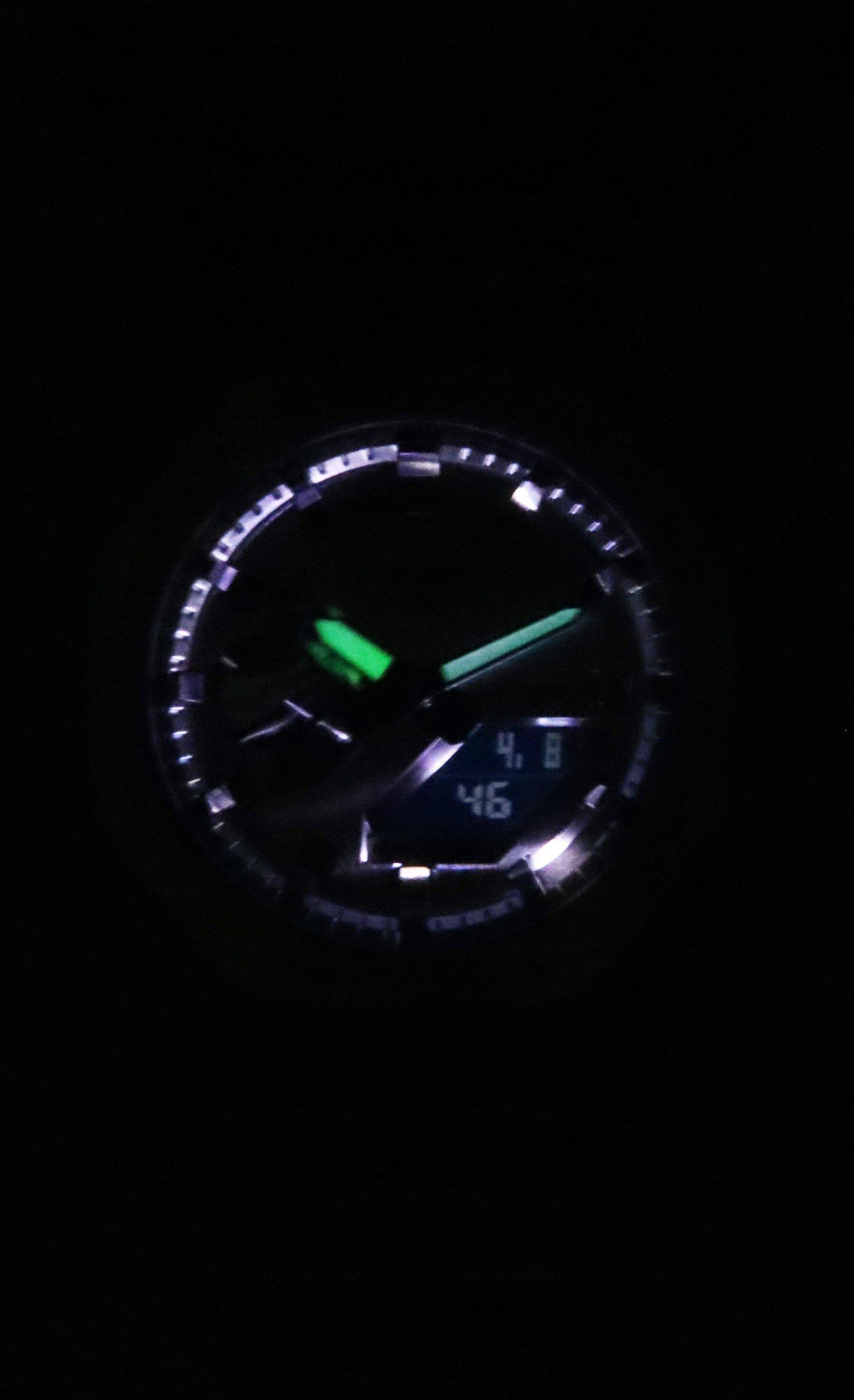 Back. Casio - G-Shock G-Steel  Quartz GM-2100YM-8A Fine Metallic Tough Silicone Strap Grey Dial Men's Watch 200M - Silver.