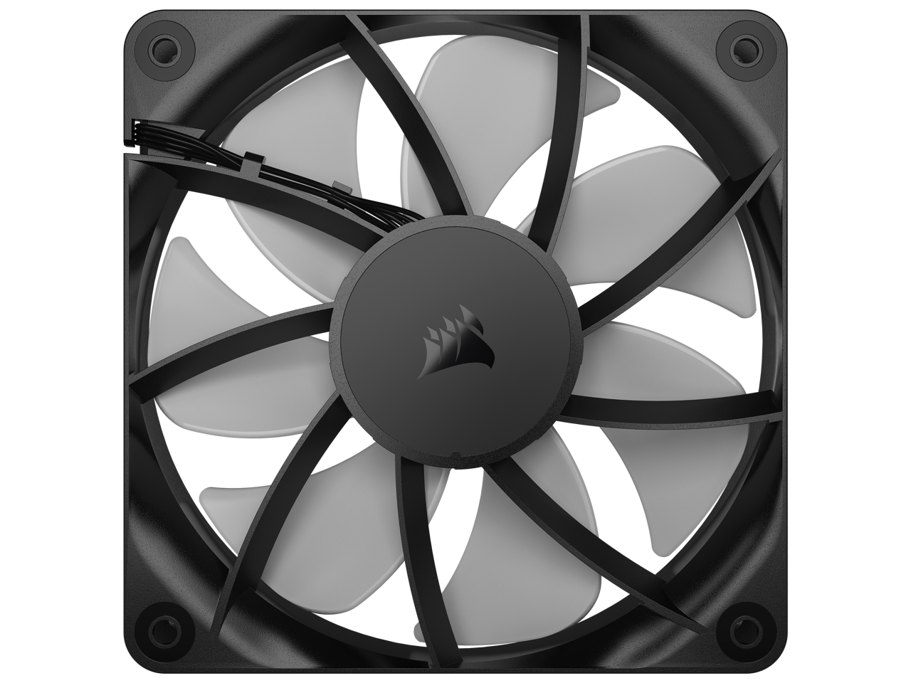 Alt View 3. CORSAIR - CORSAIR RS120 ARGB PWM Fan - Daisy-Chain PWM/ARGB - AirGuide Cooling - Magnetic Bearing - RGB.