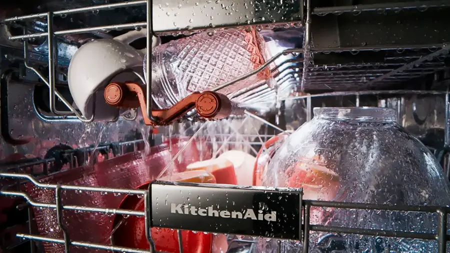 Alt View 15. KitchenAid - 24" Top Control Built-In Stainless Steel Tub Dishwasher with 3rd Rack, FreeFlex and LED Interior Lighting, 44 dBA - Stainless Steel.