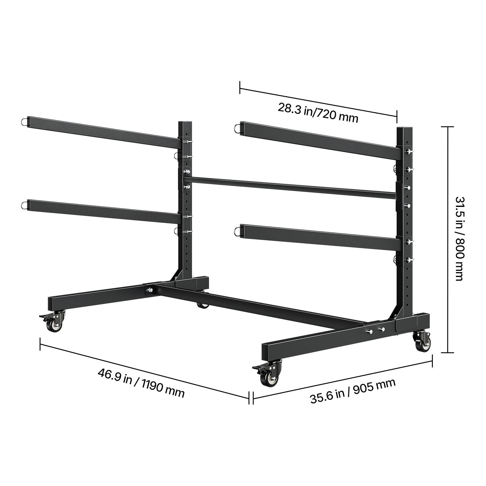 28.3 in / 720 mm  
31.5 in / 800 mm  
46.9 in / 1190 mm  
35.6 in / 905 mm