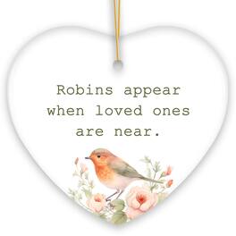 OrnamentallyYou - Robins Appear When Loved Ones are Near Ornament Christmas Memory Gift V2 - Multi-colored