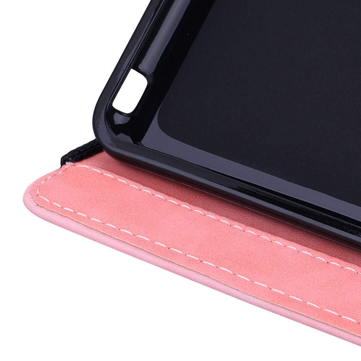Alt View 1. Dteck - Case for Samsung Galaxy Tab S10 Ultra & S9 Ultra & S8 Ultra (X920/X910/X900),Shockproof Embossed PU Leather Folio Cover - Pink.