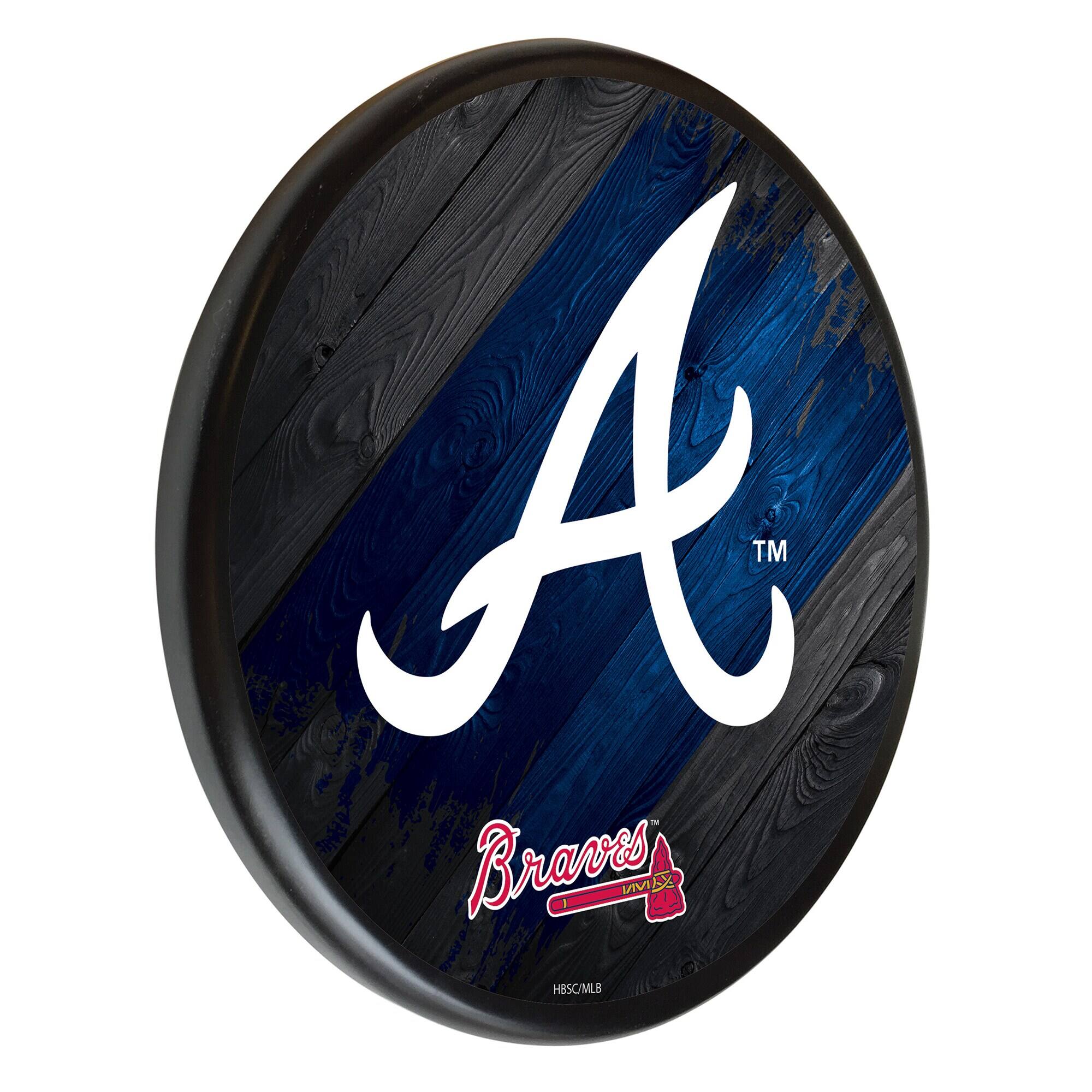 Black Atlanta Braves 13" Team Wood Sign