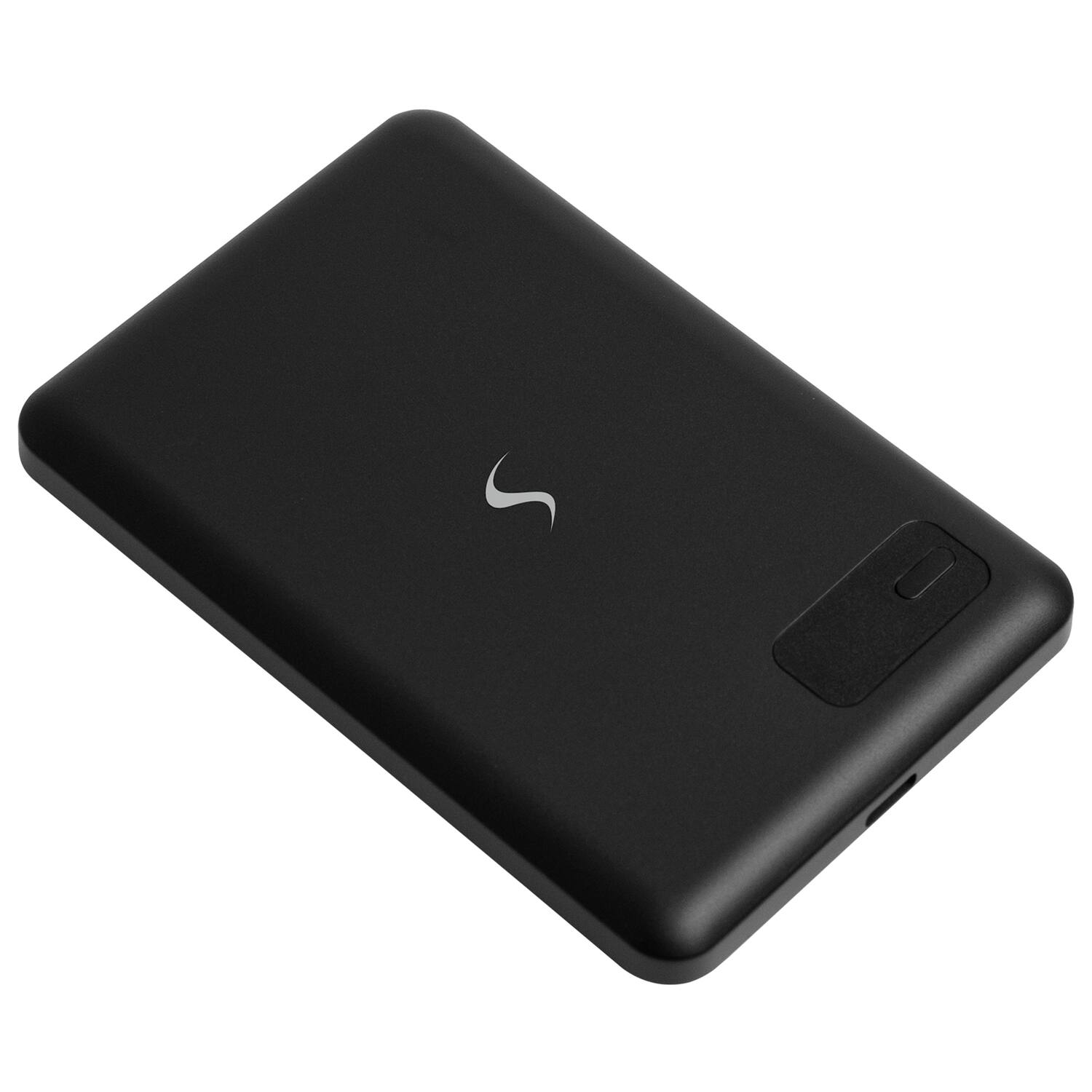 Alt View 3. Scapade - 5000 mAh MagPower Magnetic Qi v2.0 Portable Power Bank - Black.