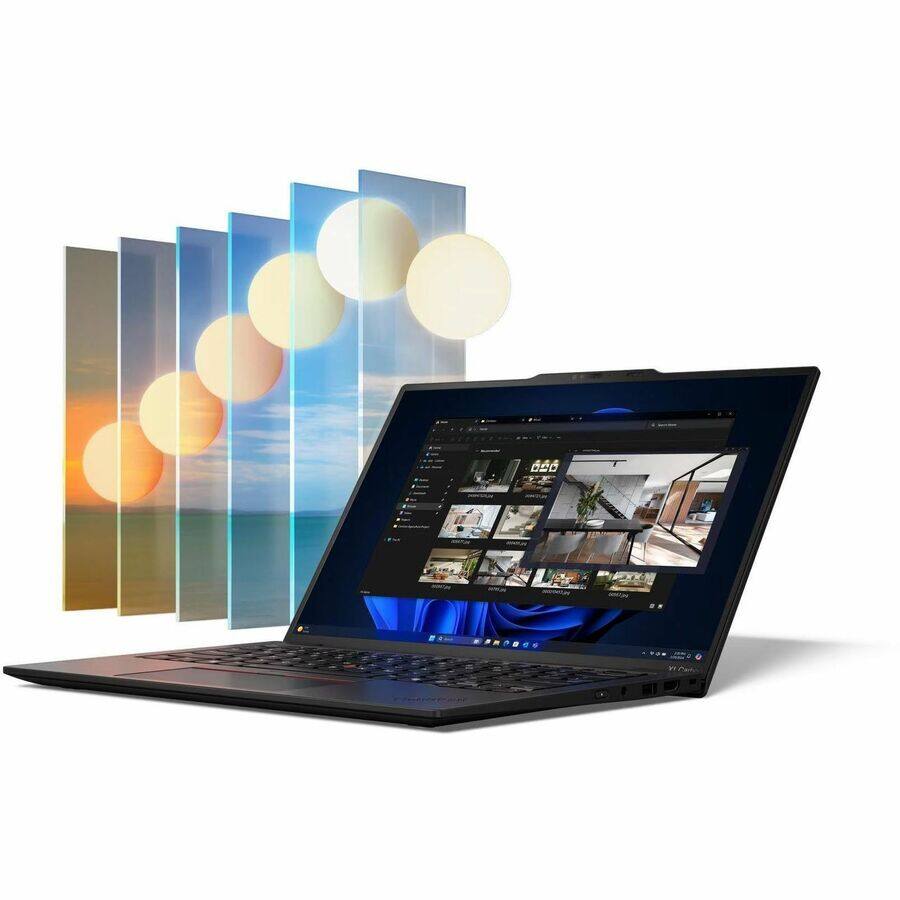 Alt View 7. Lenovo - Lenovo ThinkPad X1 Carbon Gen 13 21NX005MUS 14" Touchscreen Notebook - WUXGA - 60 Hz - Intel Core Ultra 7 2nd Gen 265U - Black Paint.